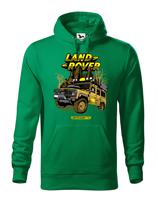 Pánská mikina s potiskem Land Rover Camel  - tričko pro milovníky aut