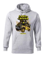 Pánská mikina s potiskem Land Rover Camel  - tričko pro milovníky aut