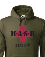 Pánska mikina s potiskem legendárního seriálu MASH 4077