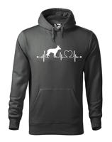 Pánská mikina s potiskem Německého ovčáka - skvělý darek pro milovníky psů