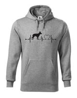 Pánská mikina s potiskem Německého ovčáka - skvělý darek pro milovníky psů