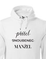 Pánská mikina s potiskem Přítel - Snoubenec - Manžel