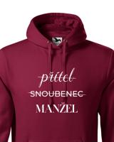 Pánská mikina s potiskem Přítel - Snoubenec - Manžel