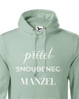 Pánská mikina s potiskem Přítel - Snoubenec - Manžel