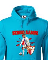 Pánská mikina s potiskem Sergio Ramos -  pánské tričko pro milovníky fotbalu