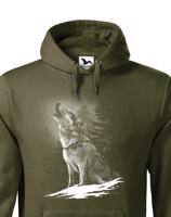 Pánská mikina s potiskem vlka - dárek pro milovníky vlka
