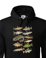 Pánská mikina s rybami