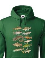 Pánská mikina s rybami