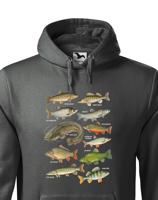 Pánská mikina s rybami