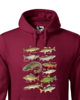 Pánská mikina s rybami