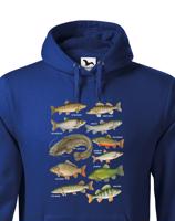 Pánská mikina s rybami