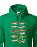 Pánská mikina s rybami