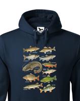 Pánská mikina s rybami