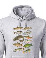 Pánská mikina s rybami