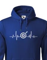 Pánská mikina s vtipným potiskem - Tep šipky