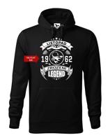 Pánská narozeninová mikina s vtipným potiskem zrození legendy