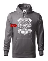 Pánská narozeninová mikina s vtipným potiskem zrození legendy