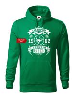 Pánská narozeninová mikina s vtipným potiskem zrození legendy