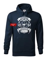 Pánská narozeninová mikina s vtipným potiskem zrození legendy