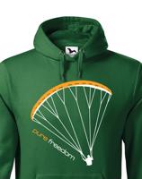 Pánská paragliding mikina s motivem Pure Freedom - ideální dárek
