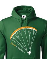 Pánská paragliding mikina s motivem Pure Freedom - ideální dárek