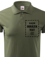 Pánská polokošile / triko s límečkem s vlastním potiskem - doručení už do 24 h