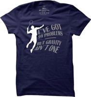 Pánské badmintonové tričko 99 problems