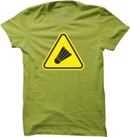 Pánské badmintonové tričko Badminton Caution