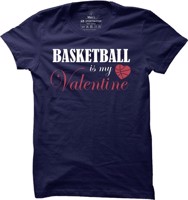 Pánské basketbalové tričko Basketball is my Valentine