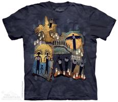 Pánské batikované triko The Mountain - Domorodé umění Velikost: XXXL 10-1213-18446