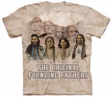 Pánské batikované triko The Mountain - The Originals - béžové Velikost: S 10-3615-19393