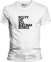 Pánske biele tričko UK - FCLTY OF SCL ECNM SCNCS
