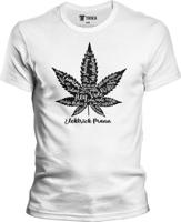 Pánské bílé tričko Elektrick Mann - List