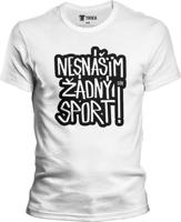 Pánské bílé tričko Elektrick Mann - Sport