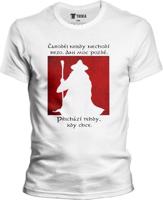 Pánské bílé tričko Nerdopolis - Jsem čaroděj