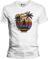 Pánské bílé tričko Nerdopolis - Nemám rád písek