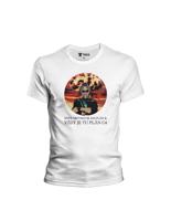 Pánské bílé tričko Nerdopolis - Plán C4 výbuch