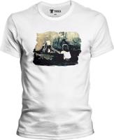 Pánské bílé tričko Nerdopolis - V Bažinách smutku