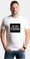 Pánské bílé tričko Petr Švancara - JA SU Z BRNA