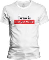 Pánské bílé tričko PIPUB - No Go Zone