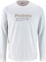 Pánské bílé tričko s dlouhým rukávem Prezidentka - Láska je jediná věc