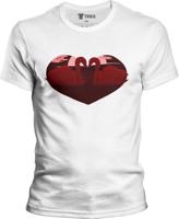 Pánské bílé triko Klárka - Labutě