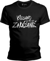 Pánské černé tričko Elektrick Mann - Všechno Zakázané