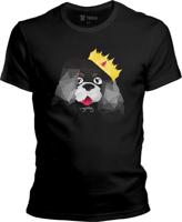 Pánské černé tričko Klárka - King Charles