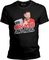 Pánské černé tričko Michal Kavalčík - Vaří jako Majkl