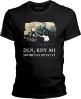 Pánské černé tričko Nerdopolis - V Bažinách smutku s textem