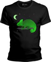 Pánské černé triko Klárka - Chameleon