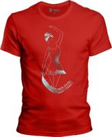 Pánské červené triko Klárka - Tanečnice