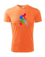 Pánské cyklistické tričko s potiskem cyklisty - tričko pro cyklisty