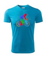 Pánské cyklistické tričko s potiskem cyklisty - tričko pro cyklisty